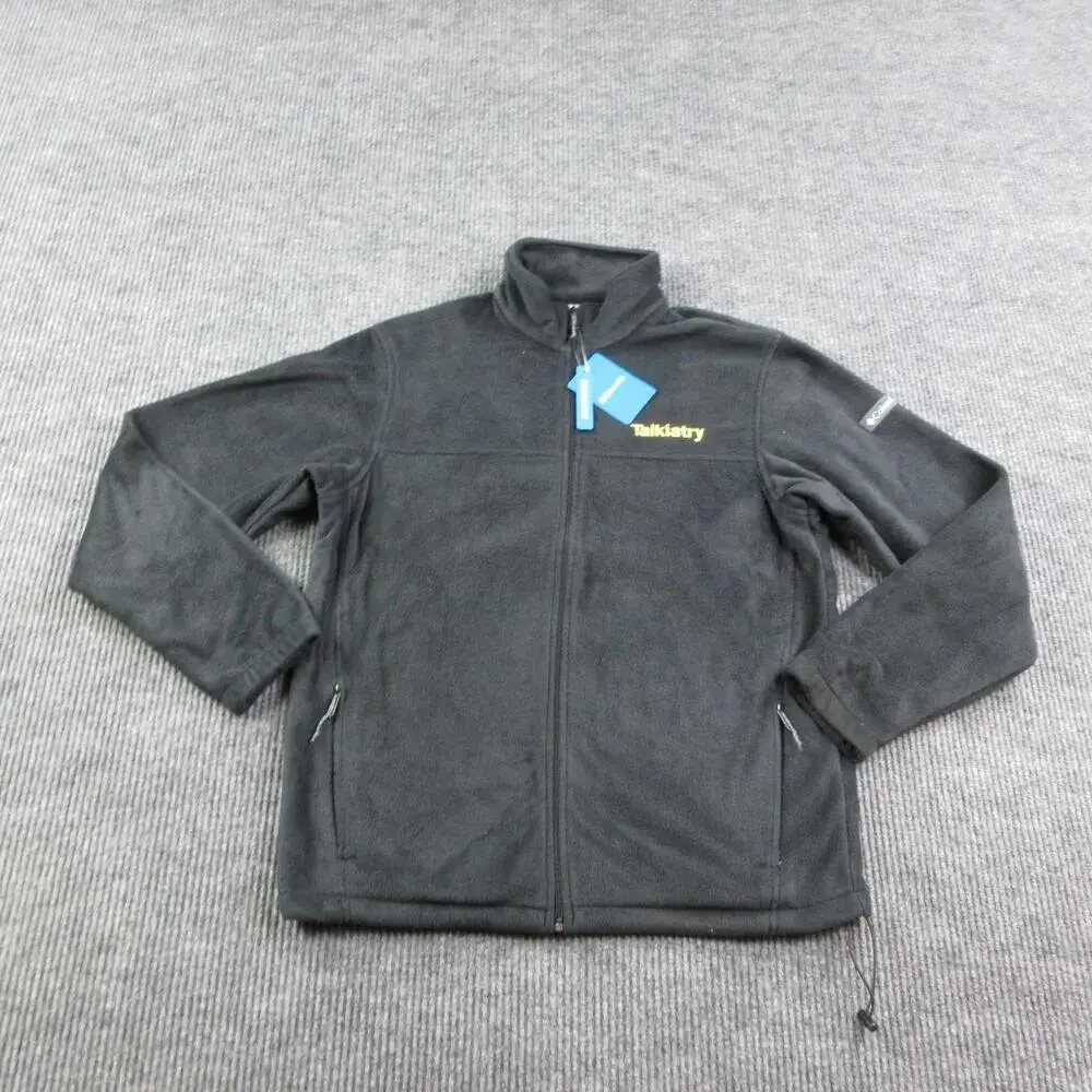 Columbia Jacket Mens L Black Steens Mountain Full Zip 2.0 Fleece Pockets NWT